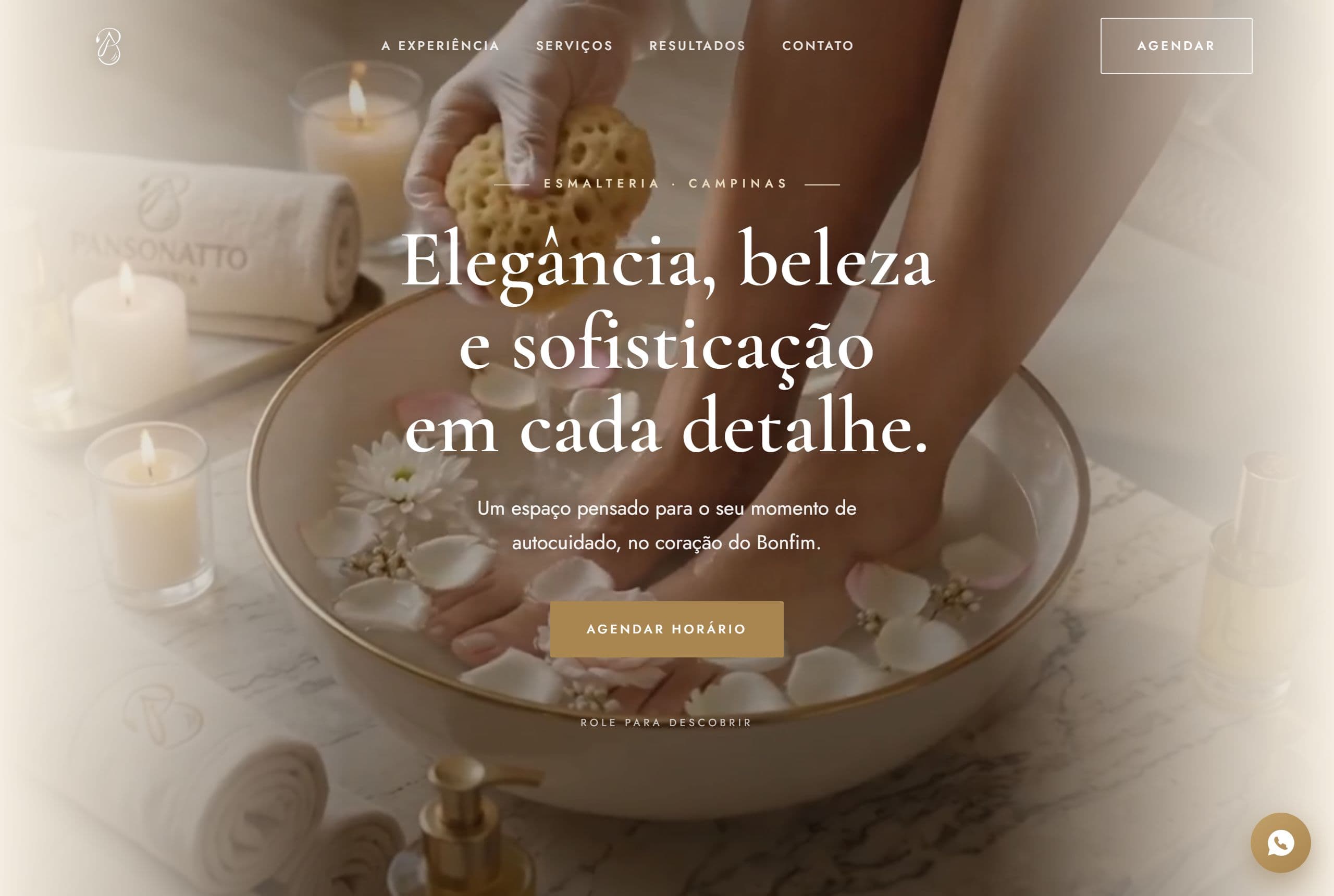 Site de Esmalteria Pansonatto